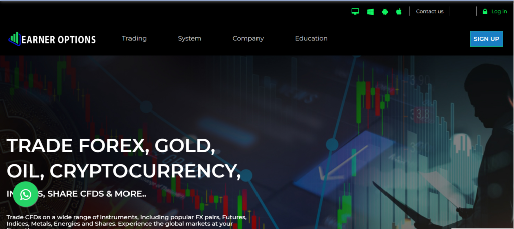 Earner Options — осторожно, брокер-мошенник! Разоблачение, отзывы, как вернуть деньги
